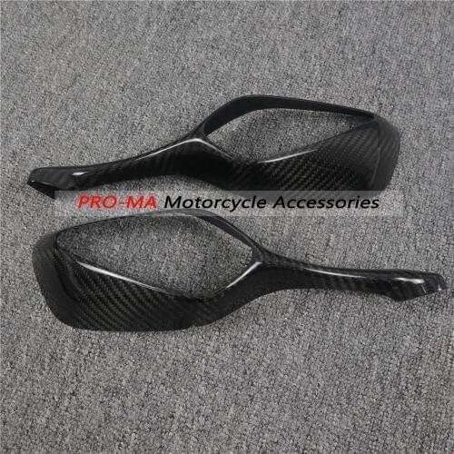 Motorcycle Mirror Covers in Carbon Fiber For Honda CBR1000RR 2008-2016 Twill