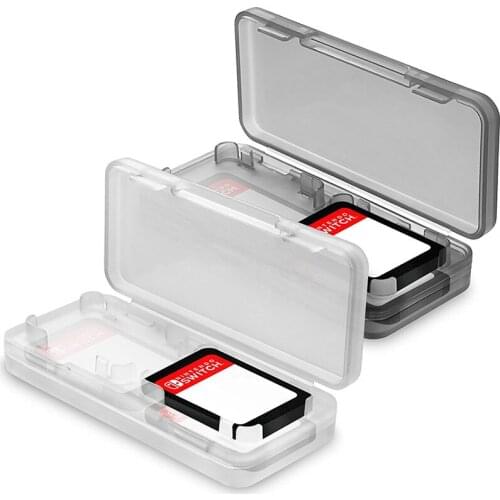 4 in 1 Nintend Game Card Box Switch NS Game Accessories Case Holder Transparent Memory SD Card Protective Storage Box