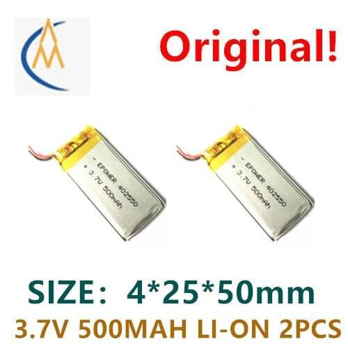 2PCS 402550 502550 3.7V 500mah pure cobalt digital photo frame special battery 402552 402555 navigator toy circuit board