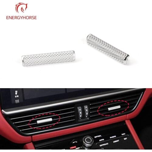For Porsche Cayenee 17-21 Chromeplate Air conditioning Vent Toggle Piece Outlet Card Pad Clip Wind Direction Adjustment Plectrum