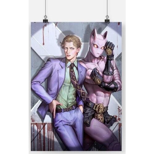 Home Decor Canvas Yoshikage Kira Painting Picture Jojo S Bizarre Wall Art Prints Modular Anime Role Poster For Living Room Frame