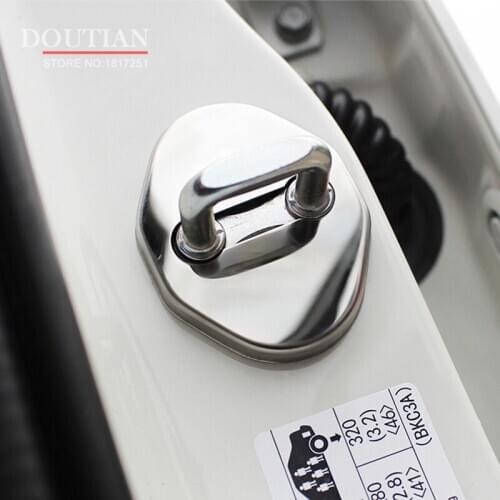 NEW 3D Stainless Steel Door Lock Buckle Protection Protective Cover trim for Mazda 3 axela 2020 2019 2018 2015 2016 2017