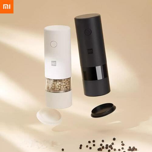 New Xiaomi Huohou 5 In 1 Adjustable Electric Pepper Salt Spice Mill Grinder Seasoning Grinding For Cooking Kitchen Tools
