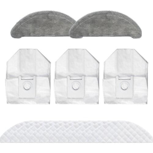 Disposable Wipes Dust Bags Mops Cloths Side Brush Parts Accessories for ROIDMI EVE Plus Robot Cleaner Sweeper