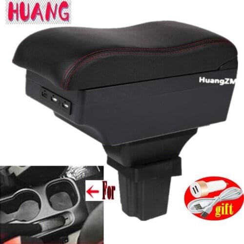 For Chevrolet Novo Prisma Armrest For Chevrolet Onix Prisma Interior Center Console Storage Box Arm Rest USB interfac