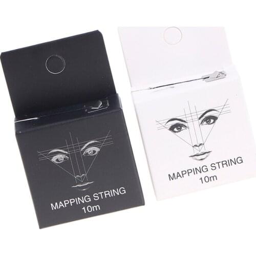 Pre Inked Mapping String Microblading Eyebrow Marker Thread Line Tool 10m/32.8ft Eyebrow Positioning Tool Tinting Accessories