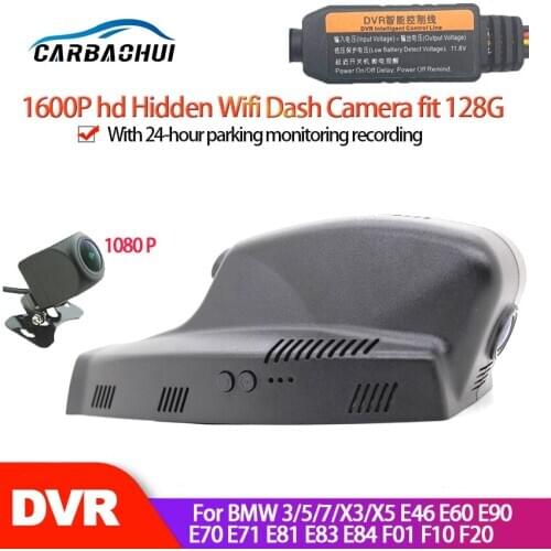 HD 1600P Wifi Hidden Car DVR Dash cam Camera Video Recorder for BMW 3 5 7 X3 X5 E46 E60 E90 E70 E71 E81 E83 E84 F01 F10 F20