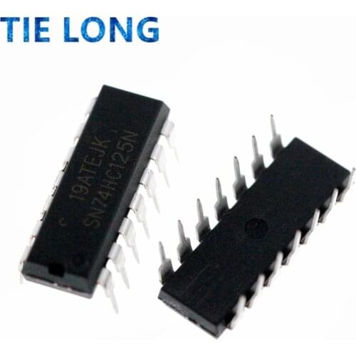 10PCS SN74HC125N DIP14 SN74HC125 DIP 74HC125N 74HC125 DIP-14 MC74HC125AN HD74HC125P TC74HC125AP
