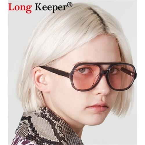 Vintage Retro Pilot Sunglasses For Men Women Classic Large Oversize Square UV400 Outdoor Driving Goggles Lunette De Soleil Femme