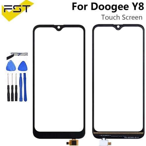 Mobile Touch Screen Glass For Doogee Y8 Digitizer Front Glass Replacement For Doogee Y8c x90 x90l Touch Screen Sensor