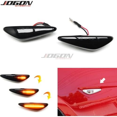 LED Side Marker Fender Indicator Dynamic Turn Signal Light For Mazda 5 Premacy 6 MX-5 RX-8 Lafesta Highway For Fiat 124 Spider