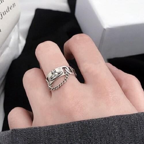 Todorova Trendy Open Rings For Women New Fashion Creative Chain Tassel Planet Vintage Punk Party Jewelry Gifts