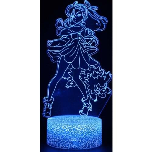 Japanese Animation Dinosaur Anime Led Lights for Decoration Kids Night Light Moon Lamp Neon Manga Children Figures Usb LED121