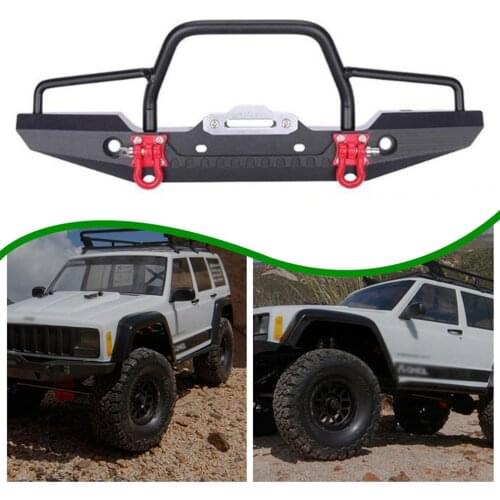 1:10 Rc Rock Car Metal Front Bumper With 2 Led Light For Axial Scx10 90046 90047 Traxxas Trx-4 Rc Crawler Climbing