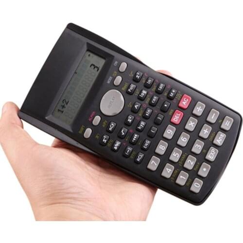 1 piece of portable scientific calculator stationery school office engineering school stationery science tool multi-function
