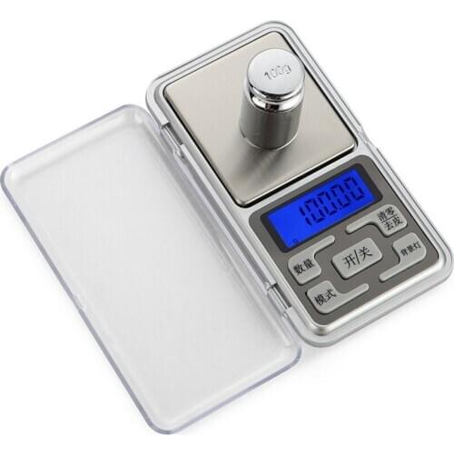 100g/200g/500g X 0.01g /0.1g Jewelry Pocket Scales High Precision Gold Diamond Jewelry Weight Balance Electronic Scales Kitchen