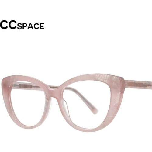 53147 High Quality Acetate Glasses Frames Retro Cat Eye Men Women Optical Fashion Computer Eyeglasses Lunette De Vue