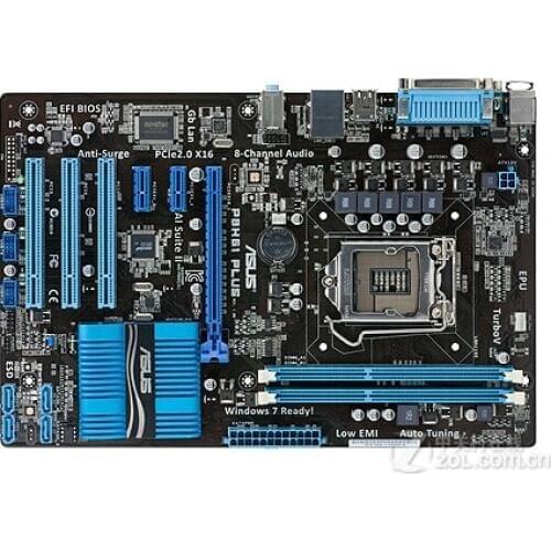ASUS P8H61 PLUS original motherboard for LGA 1155 DDR3 boards for I3 I5 I7 CPU USB2.0 H61 Desktop motherboard