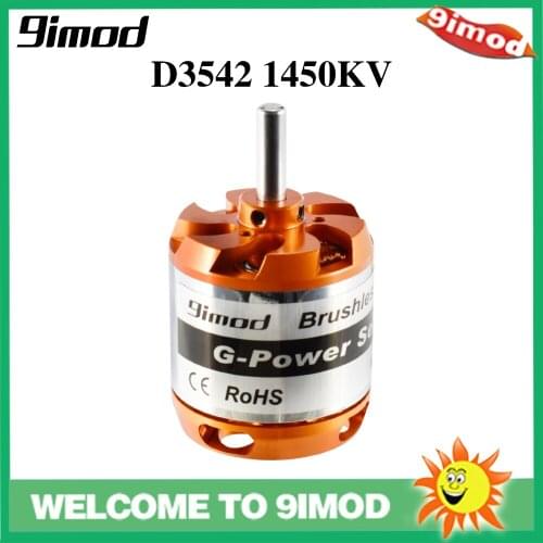 Hot Sale 9imod D3542 1450KV/1250KV Brushless Outrunner Motor For Mini Multicopters RC Plane Aircraft