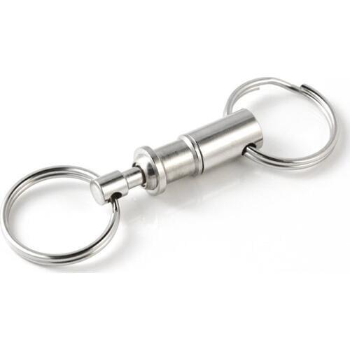 Clearance Outdoor EDC Convenient Detachable Removable Pull Apart Quick Release Keychain Key Rings