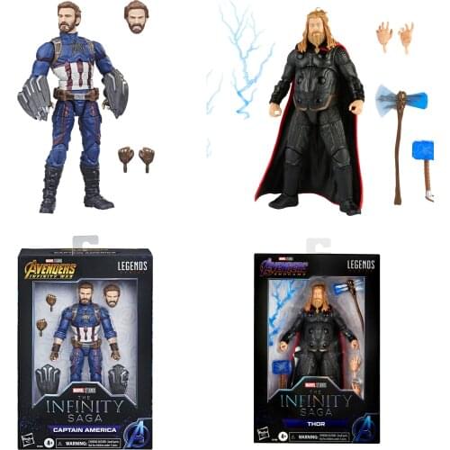 Marvel Legends 2021 The Infinity SAGA Avengers Infinity War Captain America Endgame Fat Thor 6" Action Figure Toys Doll Model