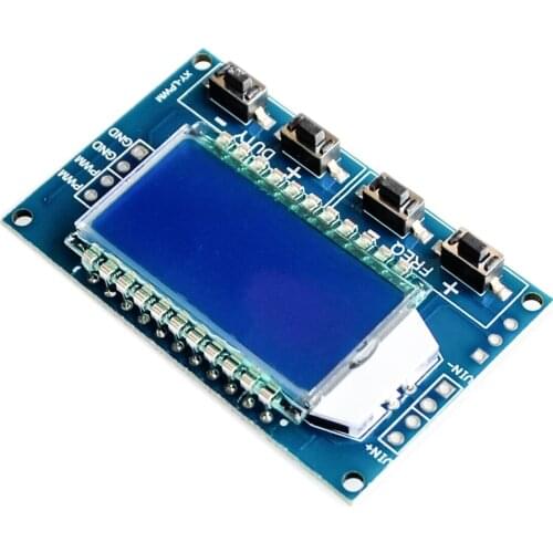Signal Generator PWM Pulse Frequency Duty Cycle Adjustable Module LCD Display 1Hz-150Khz 3.3V-30V PWM Board Module