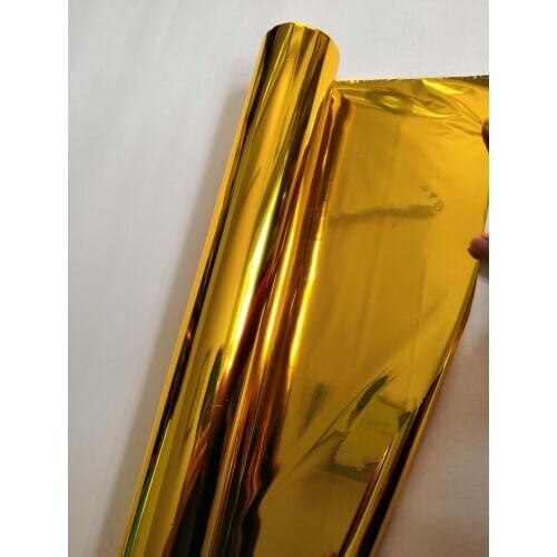 Hot stamping foil double side gold and silver color for paper and plastic 64cm x120m