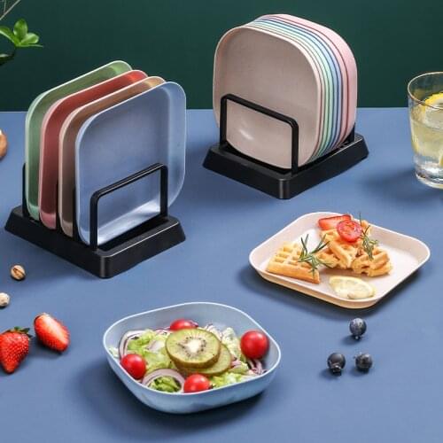 Homir wheat straw spit bone dish dipping sauce plate plastic PP household small fruit plate dish plate dinner plate dishes