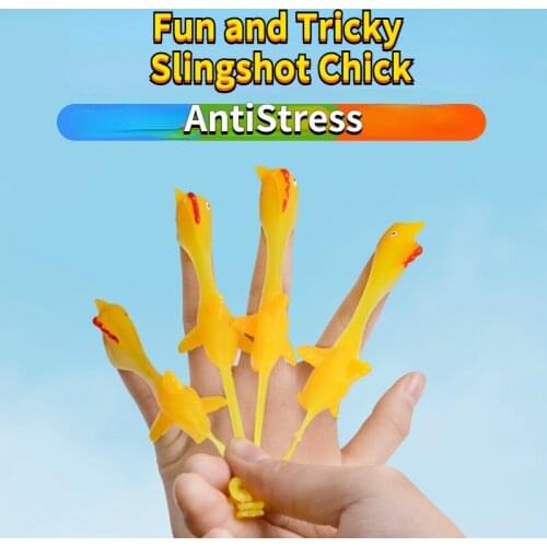 Catapult Launch Turkey Fun and Tricky Slingshot Chick Practice Chicken Elastic Flying Finger Birds Sticky Toys Decompression New