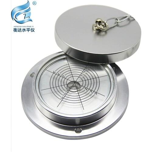 Circular Metal Spirit Level Round Level Bubble for Construction Machinery Measurement Instrument