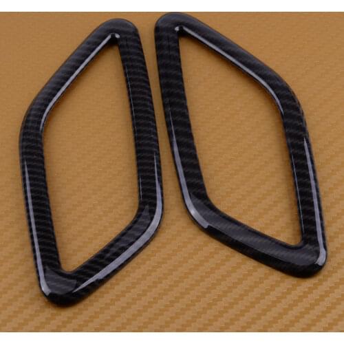 CITALL ABS 2pcs Car Air Vent Outlet Dashboard Cover Trim Fit for Mercedes Benz CLA GLA Class W117 X156 2014 2015 2016 2017