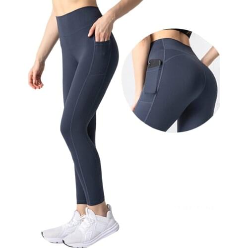 High Waist Yoga Leggings Sport Women Fitness Yoga Pants with Pocket Stretchy Black Sport Pants Joggers Women Gym Tight Trousers