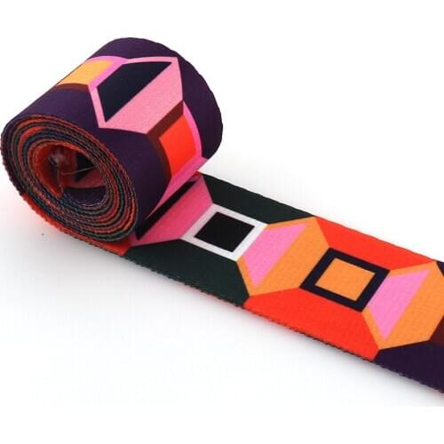 50mm Polyester Jacquard Webbing Fashion Ethnic Pattern Lace Ribbon DIY Bags Strap Garment Belt Sewing Accessories