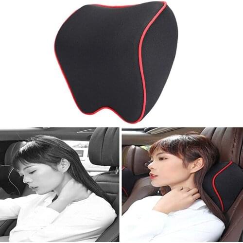 New Car Headrest Pillow Neck Memory Lumbar Support Cotton Breathable Auto Seat Cushion Interior Car Accessories For Car Products