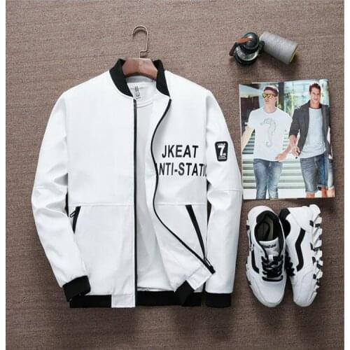 2021 New Spring Autumn Casual Mens Jackets Sportswear Bomber Jacket Windbreaker