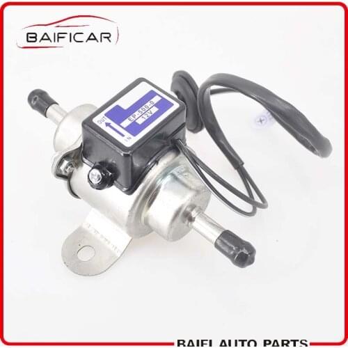 Baificar New EP-500-0 12V Universal Car Boat Low Pressure Gas Diesel Electric Silvery Fuel Pump 1/4 Tubing 3-5 PSI 8188-13-350