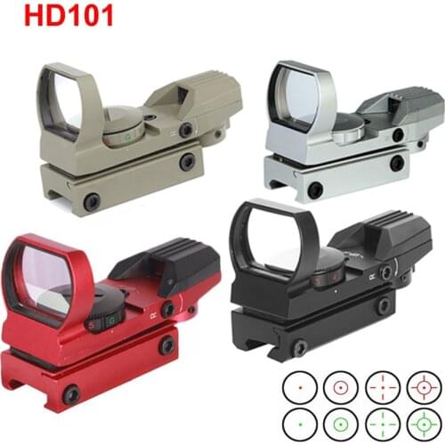 Riflescope Red Dot Sight 4 Reticle tactical scope 11 20mm Rail Holographic Collimator Optical sight Hunting Airsoft Accessories