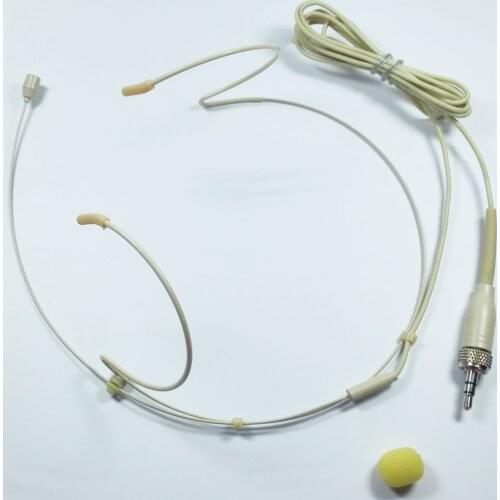 Professional Tan Omnidirectional Headset Microphone for Sennheiser G1 G2 G3 G4 Wireless BodyPack Transmitter Systems