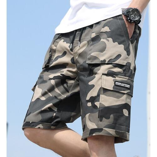 Camouflage Men Shorts Cotton Casual Fashion Straight Military Camo Short Pants Workout Clothing Men Chores Para Hombre