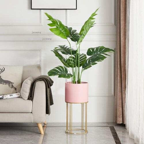 Nordic Restaurant Office Floor Flower Racks Balcony Living Room Cafe Flower Stand Indoor Garden Hotel Pub Plant Shelf Decoration