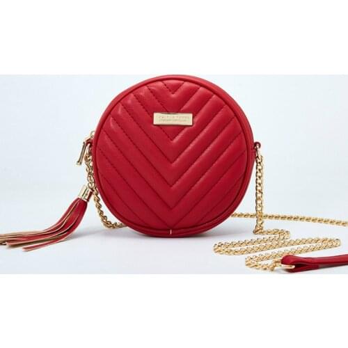 New Fashion Girl Crossbody Bags Small Round Message Bag Totes Korean Twill Shoulder Bags Fashion Simple Womens Hand Bags