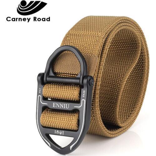New Style Hunting Tactical Belt Combat CQB Adjustable Waist Belt Thicken Metal Buckle Nylon Belt Army Military Belts