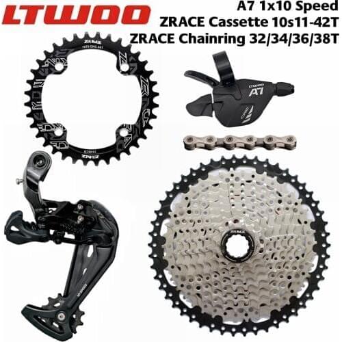 Transmission 10 speed transmission ltwoo A7 + tail deflector + 42 / 46 / 50 t zrace cassette / chains + chain group SUMC X10