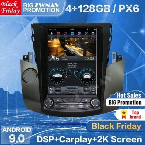 128G Vertical Screen For 2003-2009 2010 2011 2012 Toyota RAV4 RAV 4 Android Multimedia Player GPS Audio Radio Recorder Head Unit
