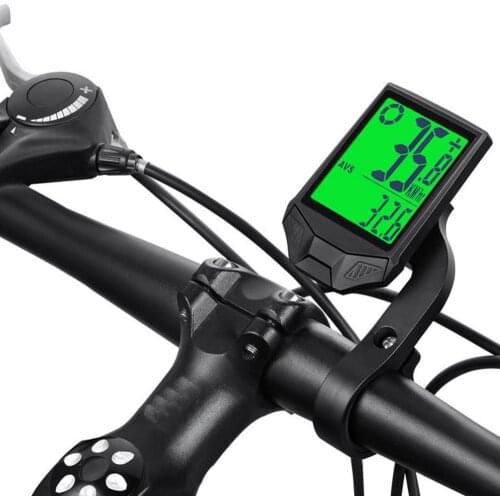 Waterproof Bike Computer Backlight MTB Bicycle Cycling Odometer Watch 2.5 Inch LED Digital Display Stopwatch Speedometer