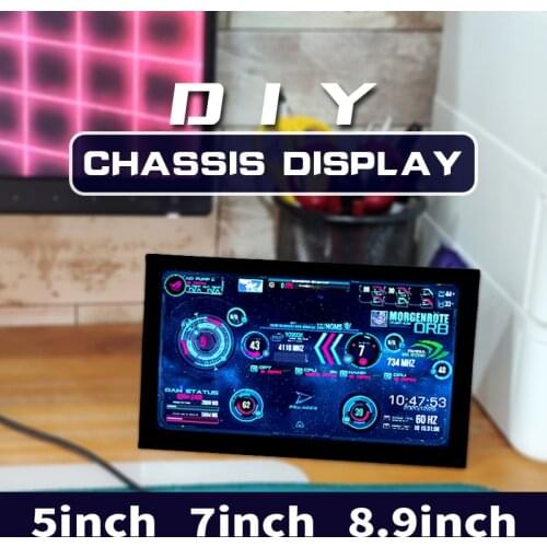 Chassis auxiliary screen HD computer hardware Aida64 temperature monitoring screen DIY portable extended small display