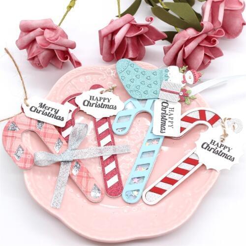 ZFPARTY Candy Cane Shaker Metal Cutting Dies Stencils for DIY Scrapbooking Stamp/photo album Decorative Embossing Paper Cards