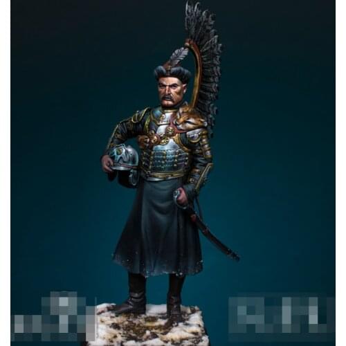 1/24 Polish Winged Hussar, Resin Model figure GK, Unassembled and unpainted kit