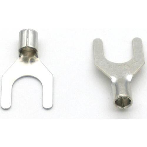 100pcs BRASS Spade Wire Connector Electrical Crimp Terminal