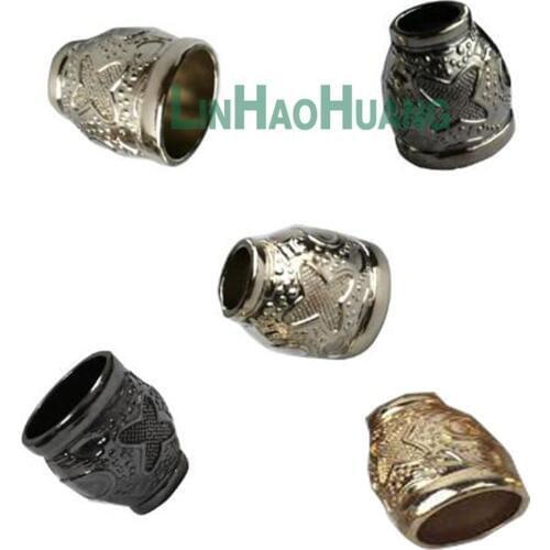 100pcs/lot metal zinc alloy bell stoppers cord ends lock nickle black gold for 5mm bungee cord free shipping Stopper-9MM